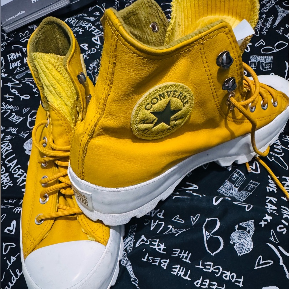 Converse mountain club Yellow leather 10.5 gore tex